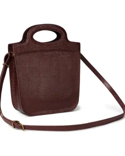 Women Madewell The Toggle Crossbody Bag in Lizard-Stamped Leather