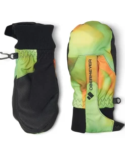 Obermeyer Kids Accessories|Accessories<Thumbs Up Mitten Print (Toddler/Little Kids) Lime Slime