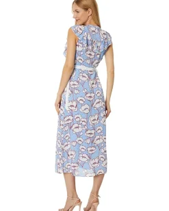 Women Ted Baker Tindraa Sleeveless Frilled Midi Dress