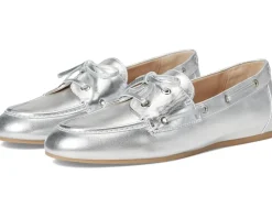 Stuart Weitzman Flats<Tinsley Moccasin Silver
