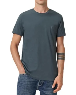 Activewear|T-Shirts|AllSaints Tonic Short Sleeve Crew Sunil Blue
