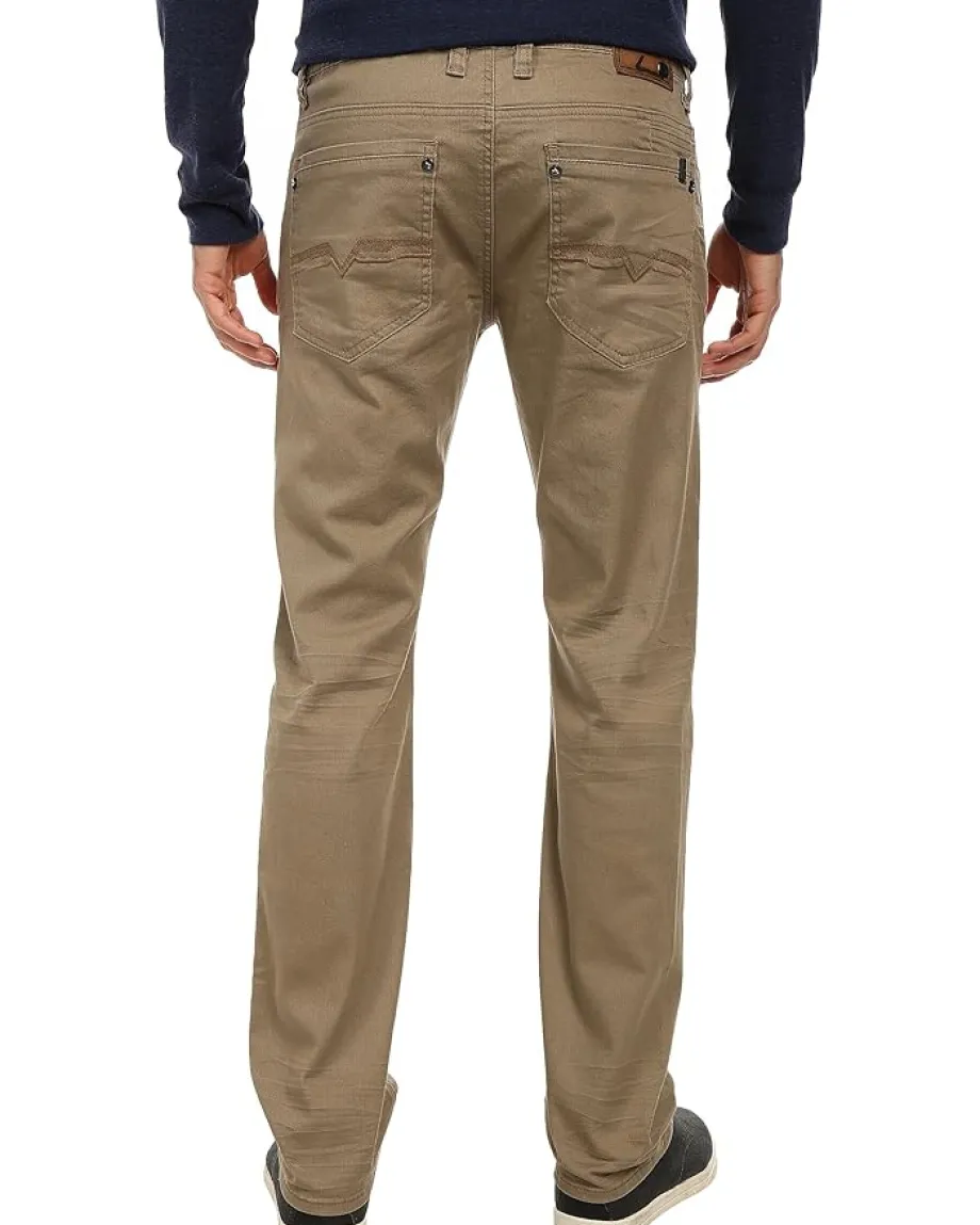 Activewear|Buffalo David Bitton Torpedo Stretch Twill in Tan