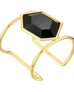 Jewelry|Jewelry|Vince Camuto Tropical Equinox Stone Cuff Bracelet Gold/Black