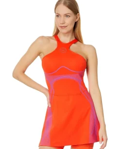 adidas by Stella McCartney TruePace Running Dress IQ4482 Active Orange New