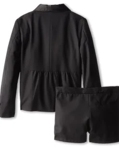 Clothing|Appaman Kids Tuxedo Short Set (Toddler/Little Kids/Big Kids) Black