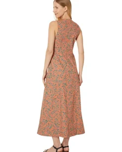 Women Madewell Twist-Front Midi Dress in Floral