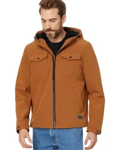 Activewear|Levi's® Two Pocket Softshell Hoody Brown