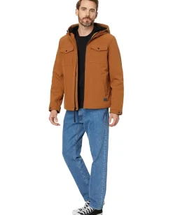 Activewear|Levi's® Two Pocket Softshell Hoody Brown