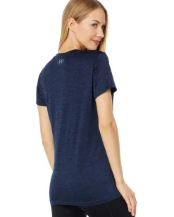 Activewear|Shirts & Tops|Under Armour UA Tech™ Twist V-Neck Midnight Navy/Cadet/Metallic Silver