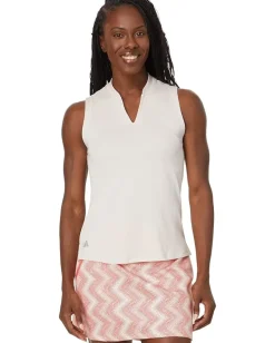adidas Golf Activewear|Shirts & Tops<Ultimate365 Textured Sleeveless Polo Putty Mauve