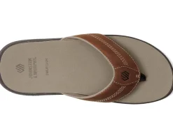 Johnston & Murphy Sandals|Sandals<Upton Flip Flop Brown Oiled Full Grain