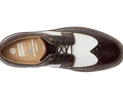 Johnston & Murphy Oxfords|Oxfords<Upton Gl3 Luxe Hybrid Dark Brown Croc Print/White Full Grain