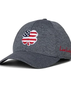 Accessories|Accessories|Black Clover USA Flag Heather Hat Heather Charcoal/3d Usa Flag Clover