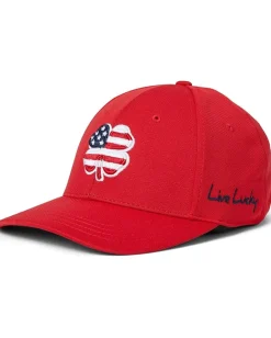 Black Clover USA Vertex Hat Red Hat/3d American Flag Clover Online