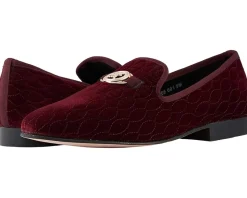 Loafers|Loafers|Stacy Adams Valet Velour Slip-On Loafer Burgundy