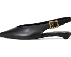 Vince Camuto Flats<Valther Kitten Heel Slingback Flat Mule Black