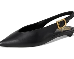 Vince Camuto Flats<Valther Kitten Heel Slingback Flat Mule Black