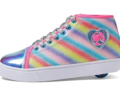 Heelys Veloz Barbie (Little Kid/Big Kid/Adult) Pink/Cyan/Silver