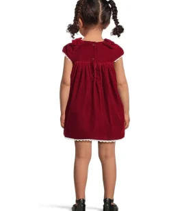 Clothing|Janie and Jack Velvet Bow Dress (Infant) Red