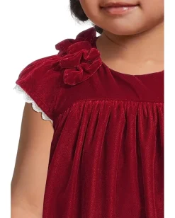 Clothing|Janie and Jack Velvet Bow Dress (Infant) Red