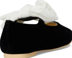 Janie and Jack Shoes<Velvet Bow Flats (Toddler/Little Kid/Big Kid) Multicolor