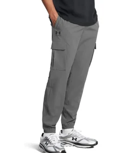 Activewear|Under Armour Vibe Woven Cargo Pants Castlerock/Black