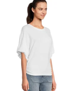 Shirts & Tops|Shirts & Tops|Michael Stars Vicky Scoop Neck Balloon Sleeve Tee White