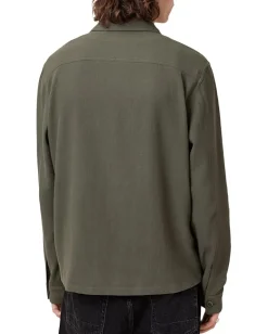 Activewear|AllSaints Viscar Long Sleeve Shirt Kelp Green