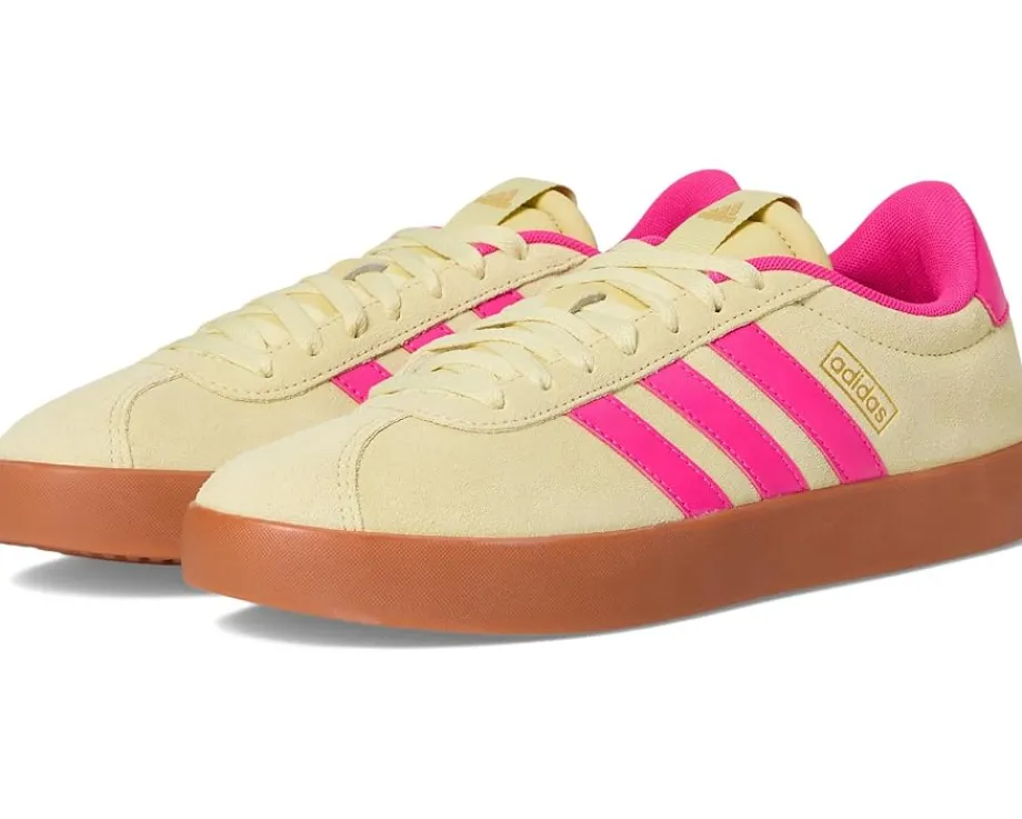 adidas Sneakers|Sneakers<VL Court 3.0 Powder Yellow/Shock Pink/Gold Metallic