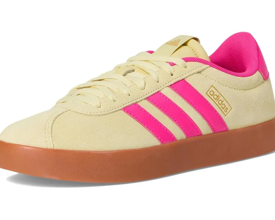 adidas Sneakers|Sneakers<VL Court 3.0 Powder Yellow/Shock Pink/Gold Metallic