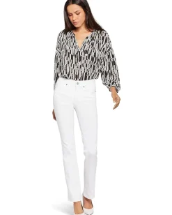 Jeans|NYDJ Waist Match Marilyn Straight in Optic White