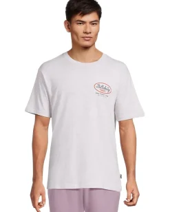 Billabong Walled Regular Short Sleeve Light Grey Heather Outlet