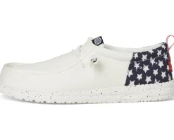 Hey Dude Loafers|Loafers<Wally Funk Americana Stars White/Navy Blazer