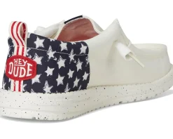 Hey Dude Loafers|Loafers<Wally Funk Americana Stars White/Navy Blazer