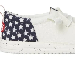 Hey Dude Loafers|Loafers<Wally Funk Americana Stars White/Navy Blazer