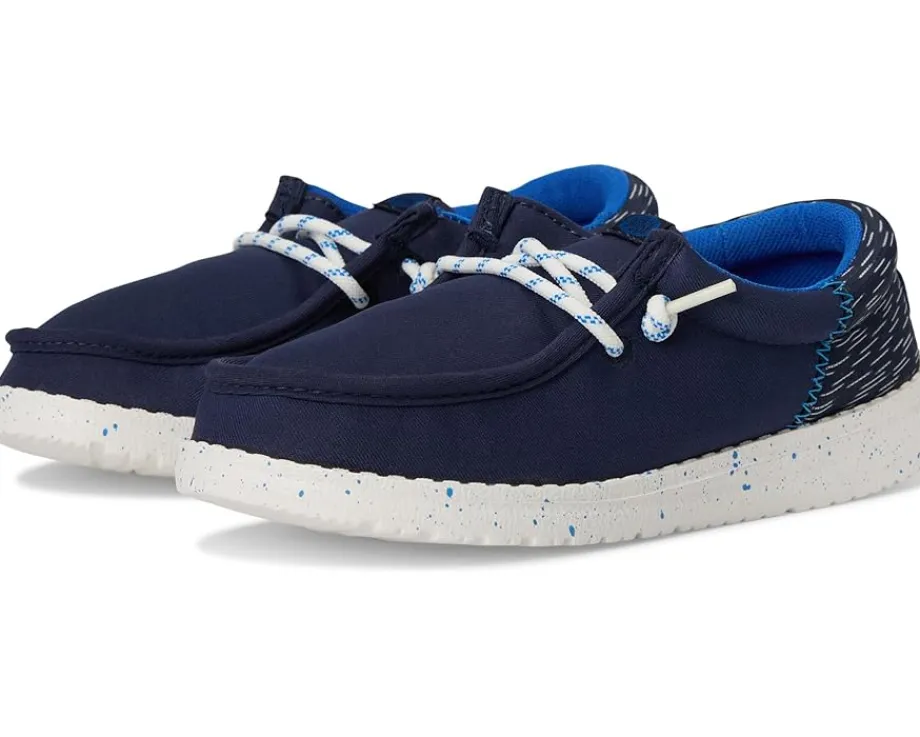 Hey Dude Kids Shoes<Wally Funk Jersey Jacquard (Little Kid/Big Kid) Peacoat Blue/Multi