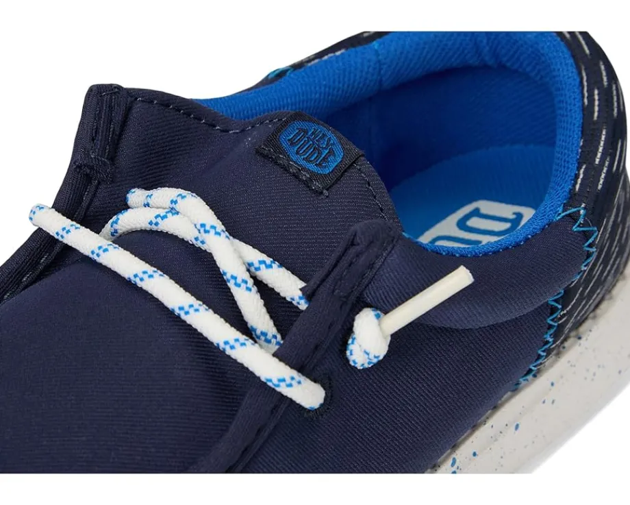 Hey Dude Kids Shoes<Wally Funk Jersey Jacquard (Little Kid/Big Kid) Peacoat Blue/Multi