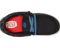 Hey Dude Kids Shoes<Wally Funk Jersey Jacquard (Little Kid/Big Kid) Black/Multi