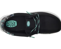 Hey Dude Kids Shoes<Wally Funk Sharks (Little Kid/Big Kid) Black/Multi
