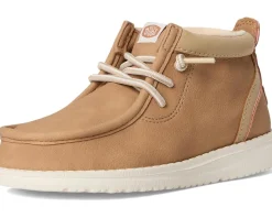 Hey Dude Kids Shoes<Wally Mid Classic (Little Kid/Big Kid) Tan