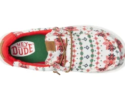 Hey Dude Kids Shoes<Wally Ugly Sweater (Little Kid/Big Kid) Cream