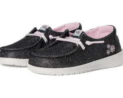 Hey Dude Kids Wendy Shimmer Flower (Toddler) Charcoal Outlet