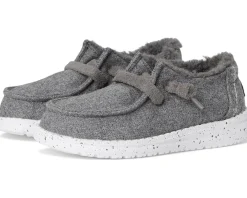 Hey Dude Kids Wendy Wool Cozy (Toddler) Charcoal Clearance
