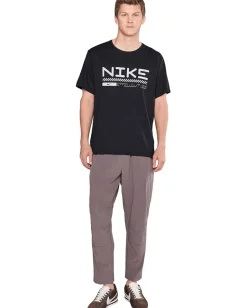 Activewear|Nike Winter Miler Short Sleeve Top Black/Reflective Silver