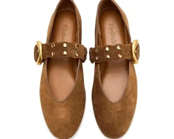 Flats|Madewell Women's Remy Mary Jane - Scallop Edge Suede