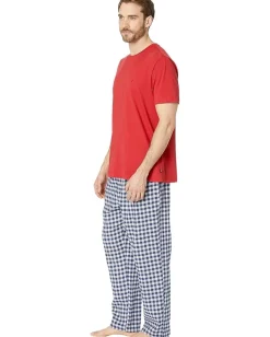 Nautica Activewear<Woven PJ Set Rescue Red