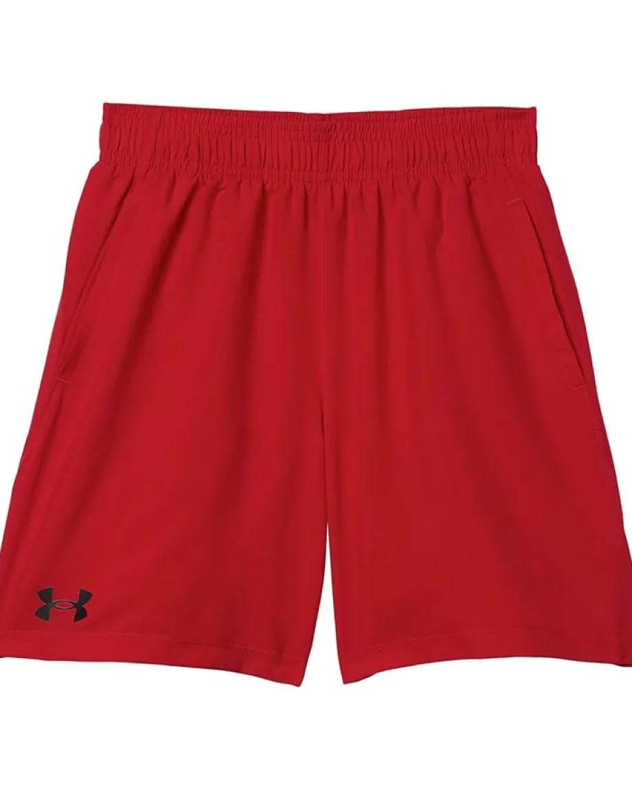 Under Armour Kids Woven Shorts (Big Kid) Red/Black New