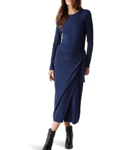 Women Michael Stars Yessenia Faux Wrap Midi Dress