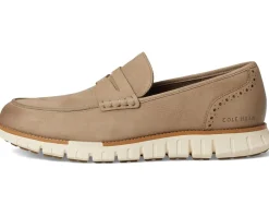 Cole Haan Loafers|Loafers<Zerogrand Remastered Penny Loafer Dark Latte Nubuck/Natural Tan/Ivory