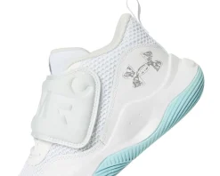Under Armour Kids Shoes|Shoes<ZONE 2 Basketball Shoe (Big Kid) White/White/Metallic Silver